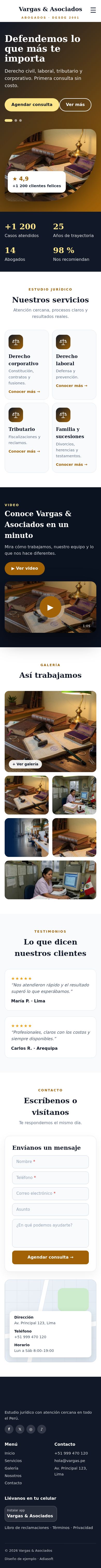 El mismo diseño en celular